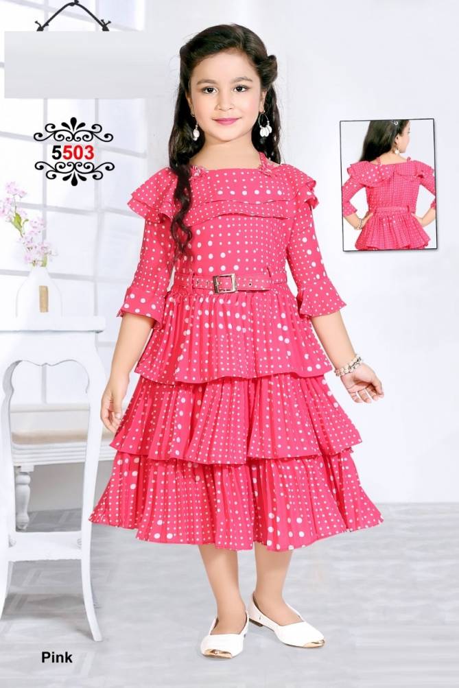 Kids 5530 Fancy Party Wear Gown New Arrival Collection